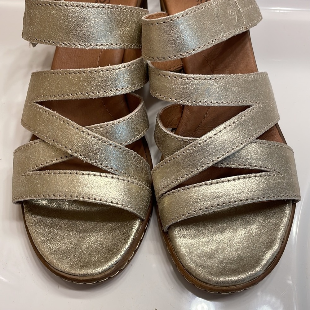 Josef Seibel Leather Belbedere Juna 04 Slide Sandals - Size 8 1/2 - Picture 7 of 9